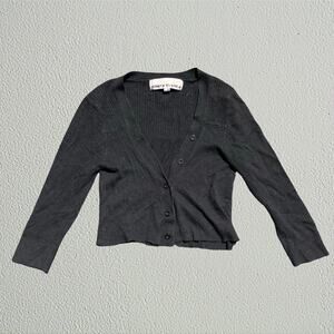 Black cropped cardigan 3/4 sleeves Costa Blanca